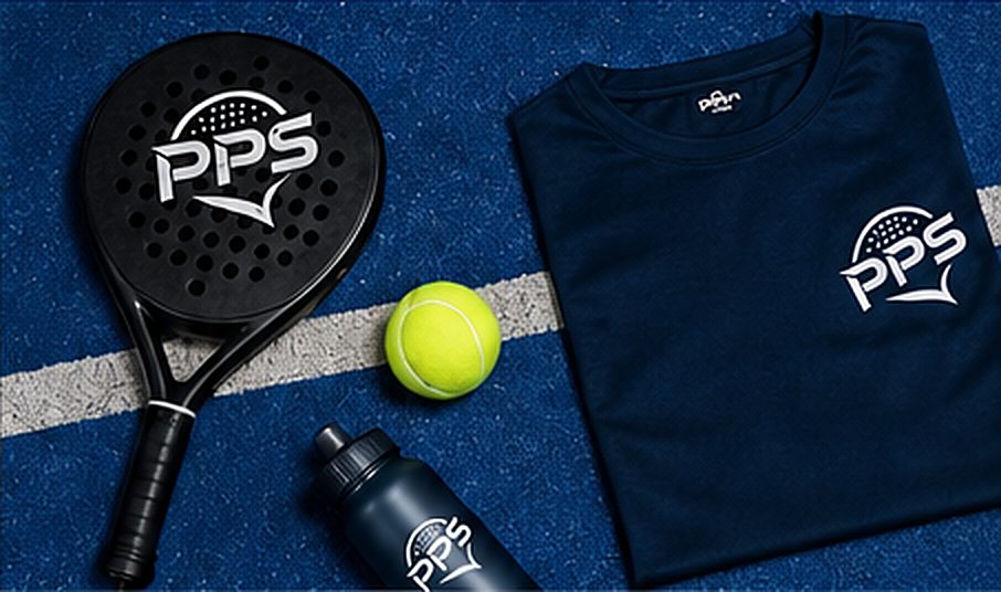 PPS racket, ball and shirt
